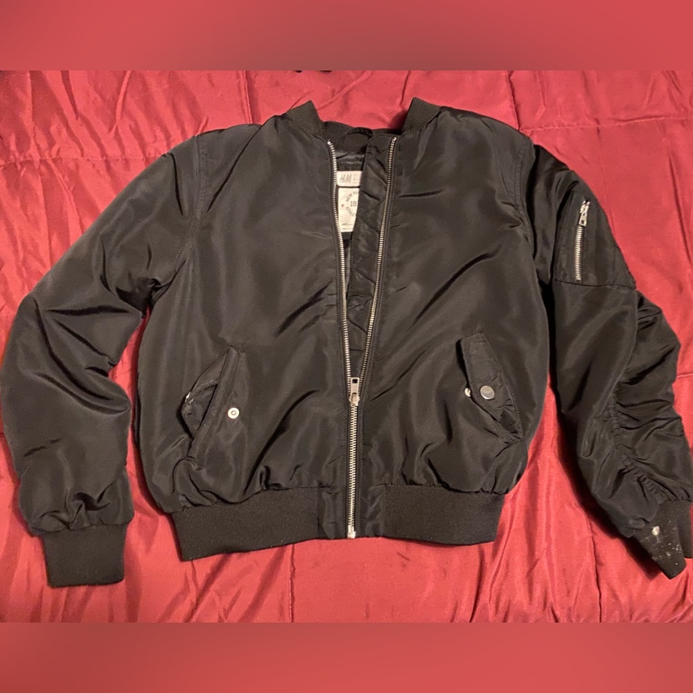 Girls used H& M flight jacket